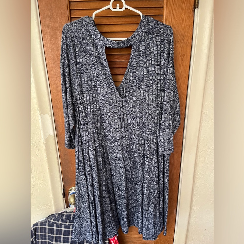 Blue flowy dress